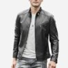 Black Leather Jacket For Men