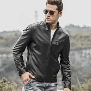 Black Leather Jacket For Men