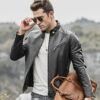 Black Leather Jacket For Men