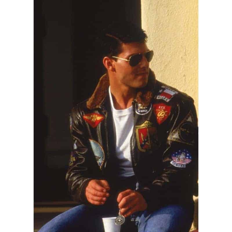 Tom Cruise Top Gun Aviator Leather Jacket - Image 3