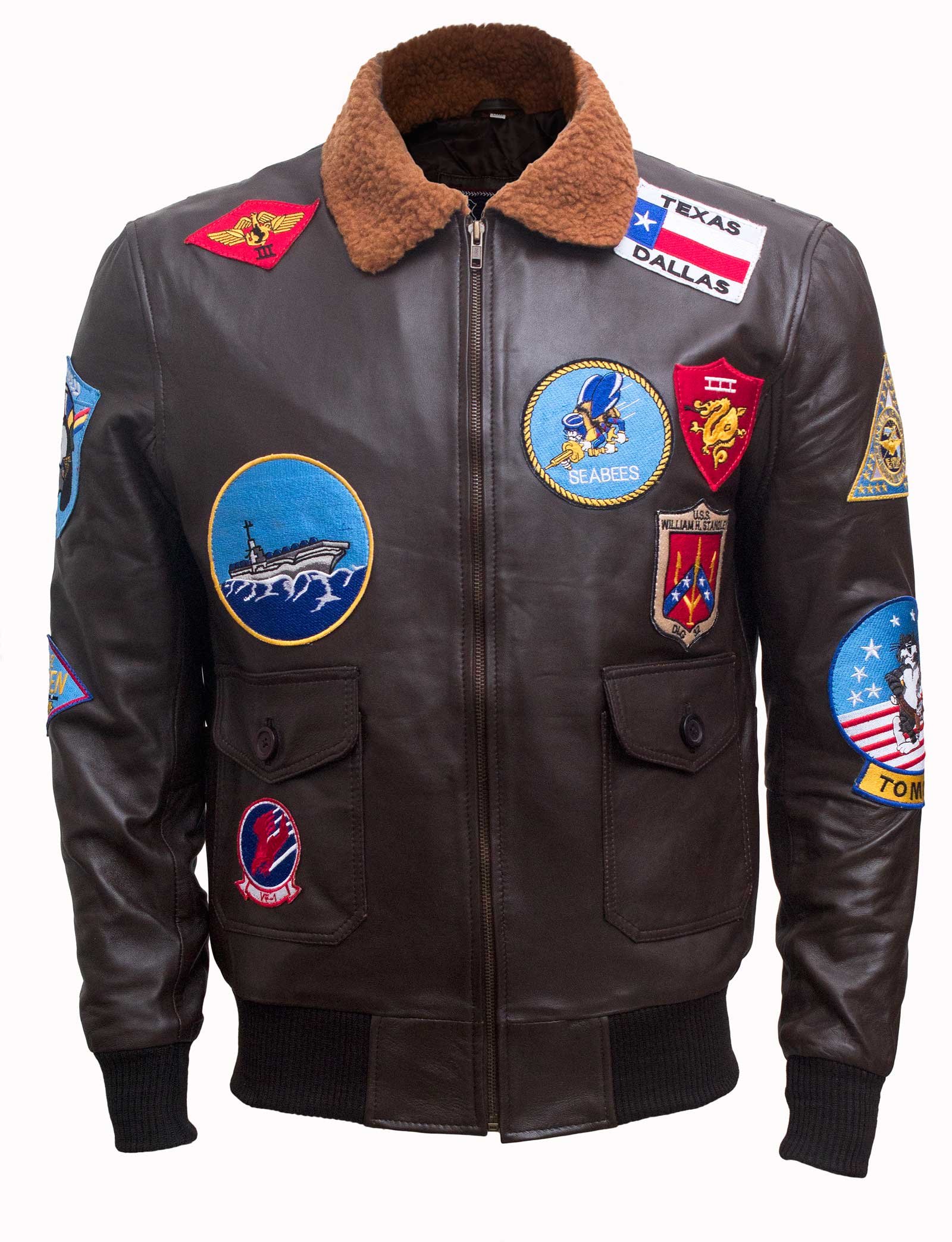 Tom Cruise Top Gun Aviator Leather Jacket - Image 14