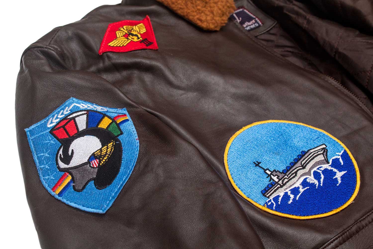 Tom Cruise Top Gun Aviator Leather Jacket - Image 17