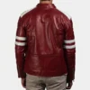 Brad pitt fight club red leather jacket