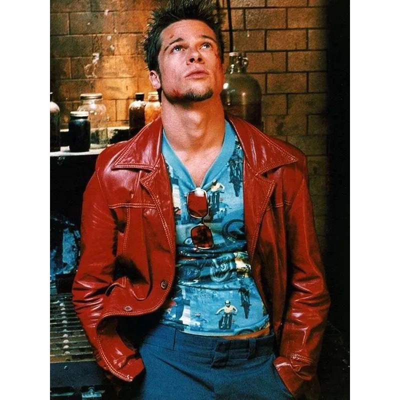 Brad pitt leather jacket