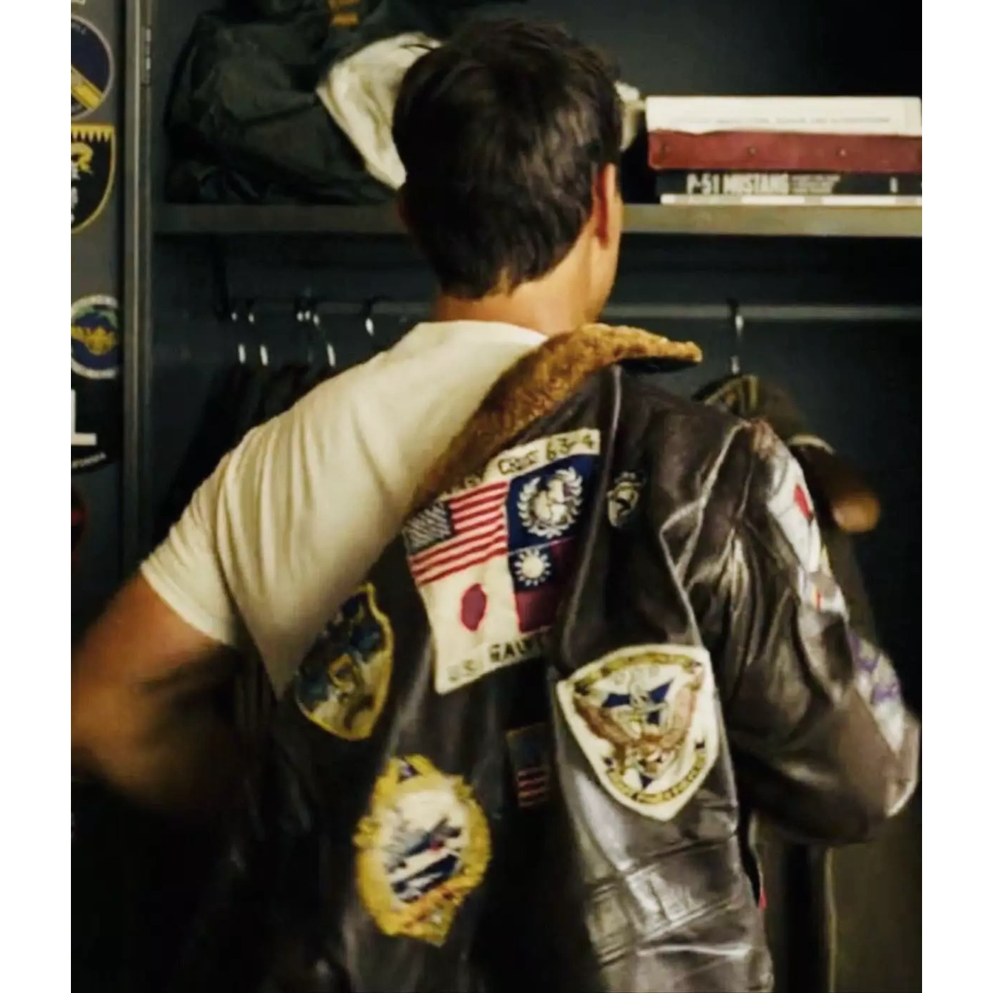 Tom cruise brown leather jacket brown