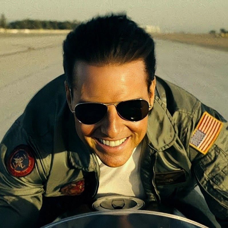 Tom cruise green biker jacket