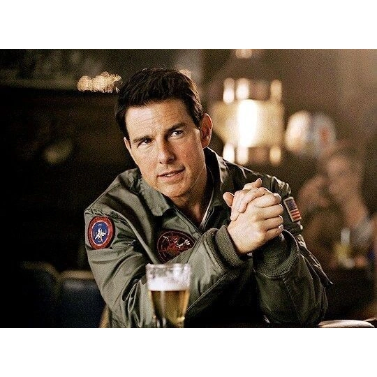 Tom cruise top gun 2 cotton green jacket