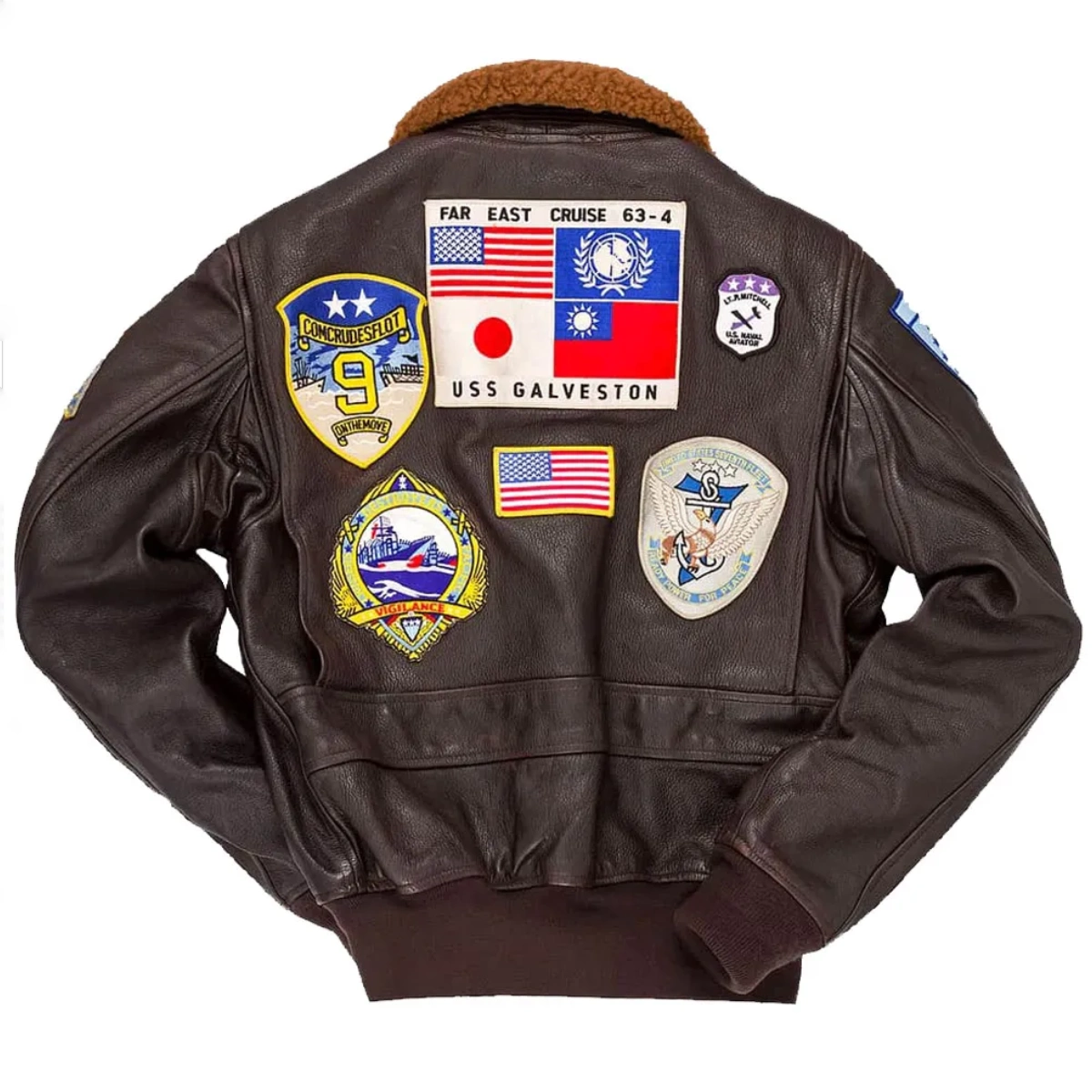 Top gun jacket leather