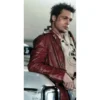 Tyler durden red leather jacket