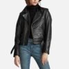 Womens Black Biker Jacket