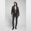 Women's Stylish Moto Black Leather Jacket - Image 4
