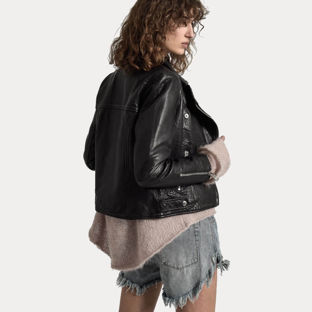 Superior Textured Leather Jacket - Image 5