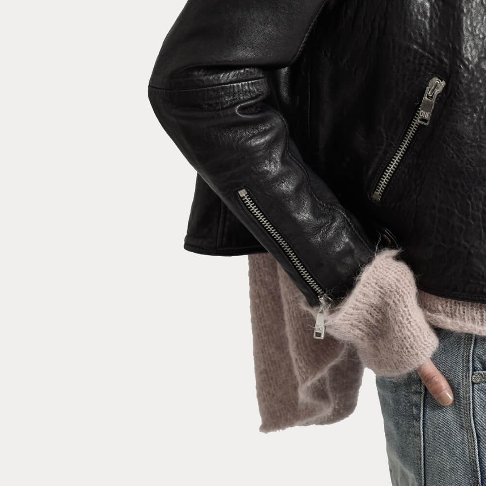 Superior Textured Leather Jacket - Image 6