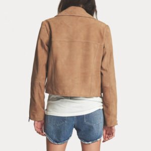 Alternative view of Women's Peaches Suede Biker Leather Jacket