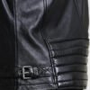 Chester Quilted Black Leather Jacket