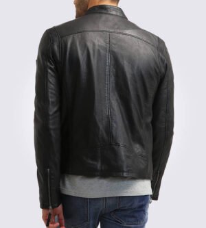 Cobie Classic Black Motorcycle Leather Jacket