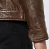 Eric Brown Hooded Leather Jacket