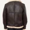 Classic Mens Brown Sheepskin B3 Bomber Jacket