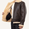 Classic Mens Brown Sheepskin B3 Bomber Jacket