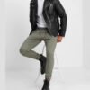 Bryon Black Asymmetrical Belted Biker Leather Jacket