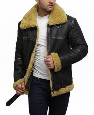 Mens-Real-Shearling-Sheepskin-Leather-Jacket-