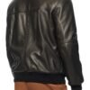 Summit Andrew Bomber Black Leather Jacket - Image 2