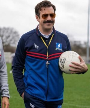 Ted Lasso Jason Sudeikis Blue Track Jacket
