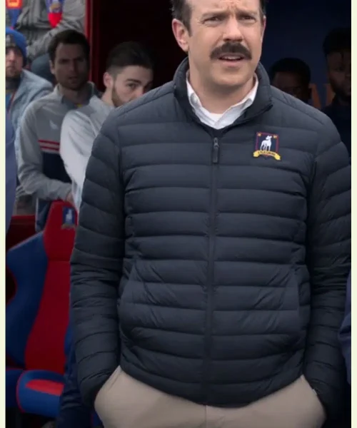 Ted Lasso Season 02 Jason Sudeikis Black Puffer Jacket