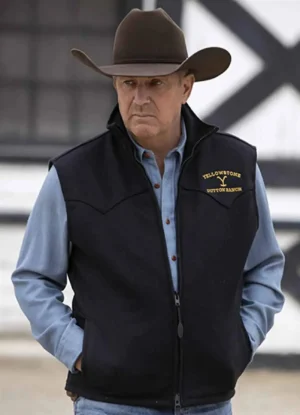 Kevin Costner Yellowstone John Dutton Black Vest