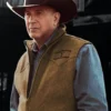 Kevin Costner Yellowstone John Dutton Brown Wool Vest