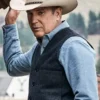 Kevin Costner Yellowstone John Dutton Grey Wool Vest