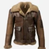 Mens B3 Aviator RAF Sheepskin Leather Jacket - The Leather Jacketer front