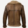 Mens B3 Aviator RAF Sheepskin Leather Jacket back - The Leather Jacketer