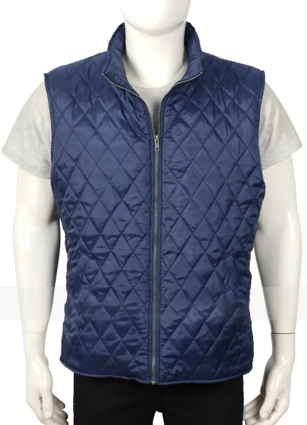 Yellowstone John Dutton Blue Quilted Vest TheLeatherJacketer 001