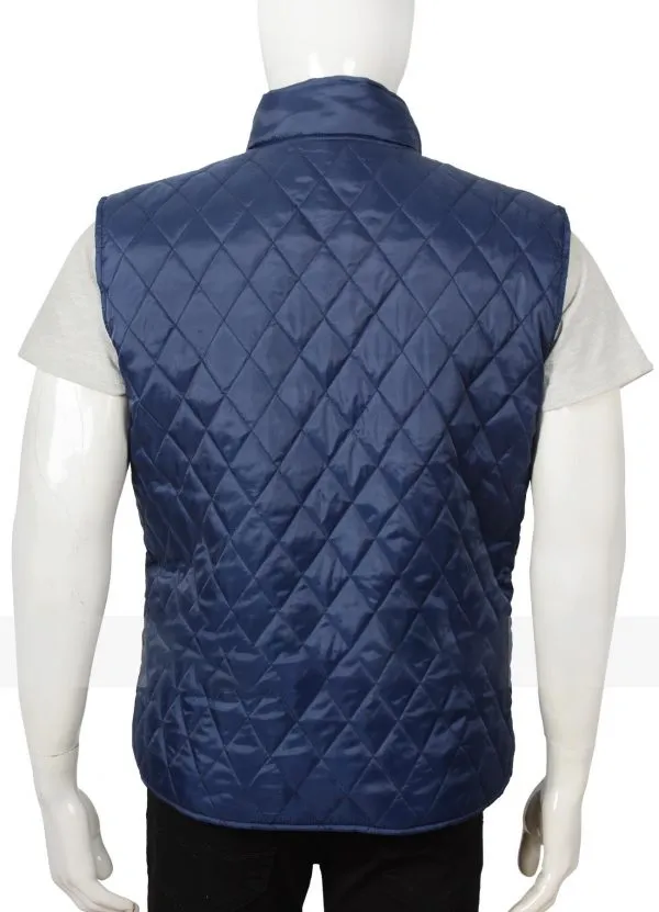 Yellowstone John Dutton Blue Quilted Vest TheLeatherJacketer 002