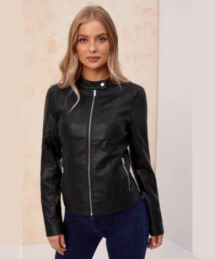 Get warm and sophisticated look with Women cafe racer jacket