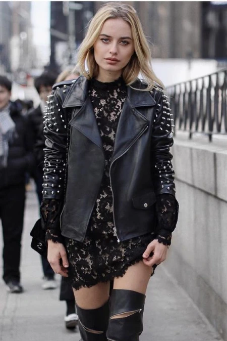 Sweater Weather Is Overrated. Try A Studded Jacket