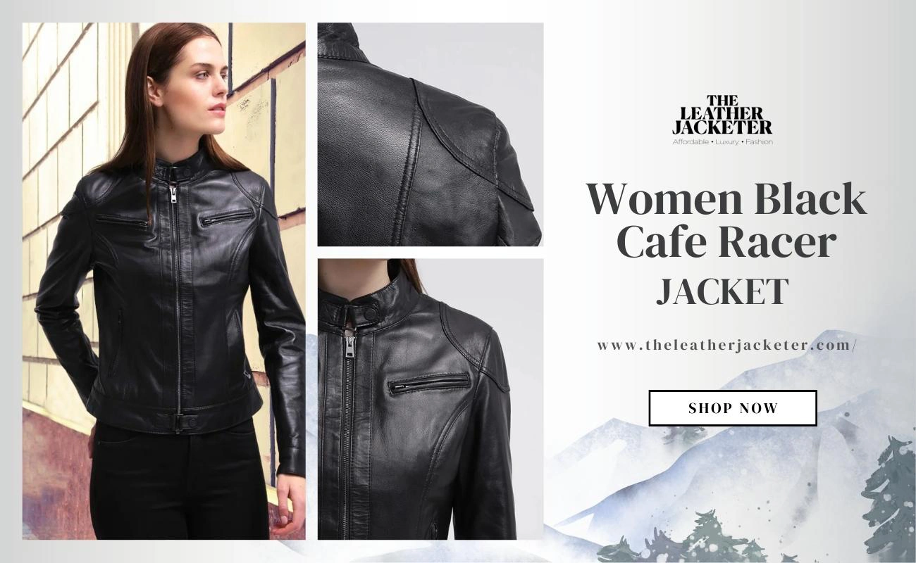 Women Cafe Racer Jacket