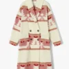 Beth Dutton Pink Printed Coat TheLeatherJacketer 001