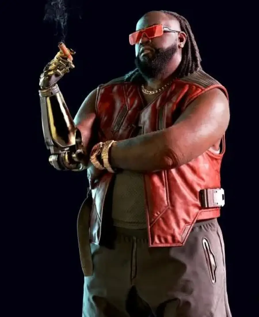 Cyberpunk 2077 Dexter DeShawn Leather Vest TheLeatherJacketer 001