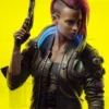 Cyberpunk 2077 Edgerunners Miss V Bomber Leather Jacket