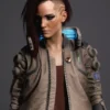Cyberpunk 2077 Edgerunners Miss V Bomber Leather Jacket TheLeatherJacketer 001