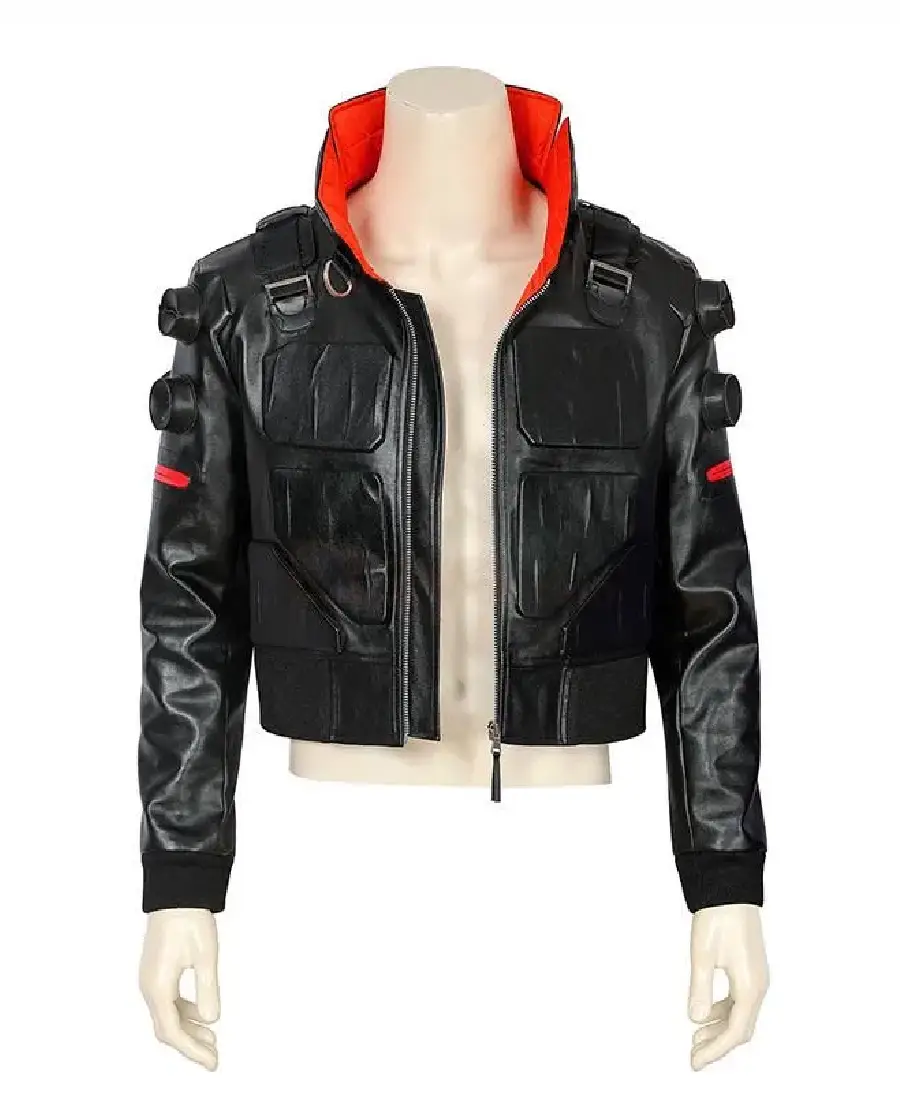 Cyberpunk 2077 Jackie Welles Bomber Leather Jacket TheLeatherJAcketer 002