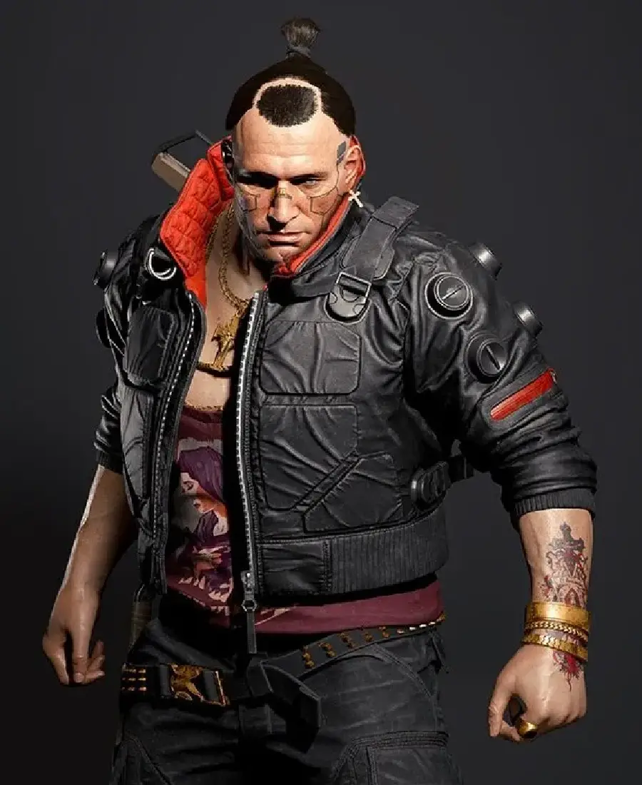Cyberpunk 2077 Jackie Welles Bomber Leather Jacket