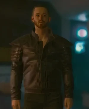Cyberpunk 2077 Samurai Wolf School Leather Jacket