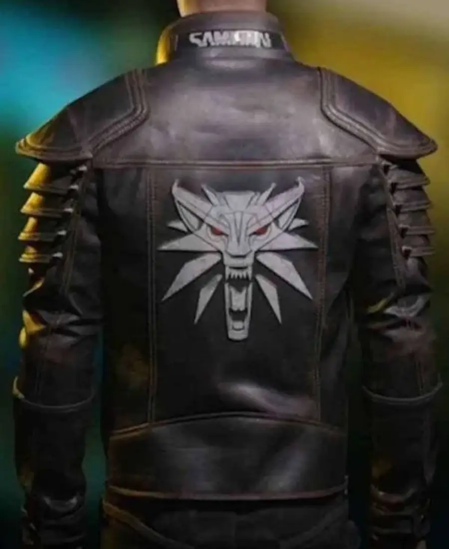 Cyberpunk 2077 Samurai Wolf School Leather Jacket TheLeatherJacketer 001
