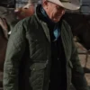 John Dutton Green Quilted Jacket Yellowstone TheLeatherJacketer 001