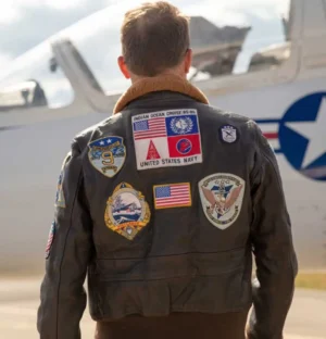 Alternative view of Top Gun-2 Bomber Shearling Leather Flight Jacket