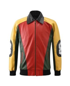 Original David Puddy 8 Ball Leather Jacket