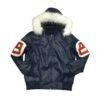 three color * ball Leather jacket By The Leather Jacketer